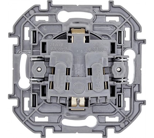 Inspiria Антрацит Розетка с заземлением С/У со шторками 16А без рамки  673733  Legrand