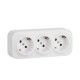 Quteo Белый Розетка 3-я с заземлением со шторками  782238  Legrand