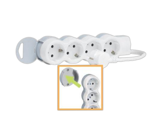 Удлинитель 4X2К+З 5м. Стандарт  695008  Legrand