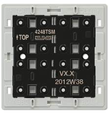 Кнопочный модуль F40, 24 В AC/DC, 20 мA, 4 канала, 8 контактов, для подключения к релейным станциям; универсальные встраиваемые механизмы  4248TSM  