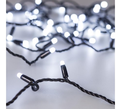 Светодиодная гирлянда ARD-STRING-CLASSIC-10000-BLACK-100LED-MILK-STD White (230V, 7W) (Ardecoled, IP65)  031206  Arlight