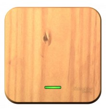 Blanca Ясень О/У с изолирующей пластиной Ясень Выключатель 1-клавишный с подсветкой 10А,250B  BLNVA101115  SE