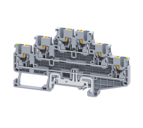 Клемма 3х-ярусная push-in OptiClip CP3LG-2,5-3L-PE-I-(0,2-2,5)-PEN  331868  КЭАЗ