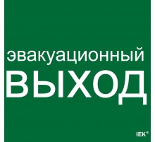Этикетка самокл. 310х280мм "Эвакуац. выход"   LPC10-1-31-28-EVV  IEK