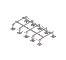 Опорная конструкция для установки оборудования TECHNORAPTOR STEELFOOT 1500х3000 тип 3  KM-TR-STF-SSEI-1500-3000-3  КМ - профиль