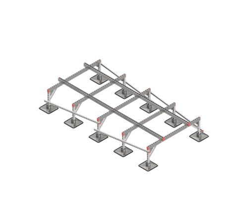 Опорная конструкция для установки оборудования TECHNORAPTOR STEELFOOT 1500х3000 тип 3  KM-TR-STF-SSEI-1500-3000-3  КМ - профиль