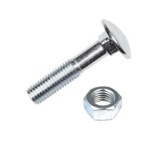 Болт DIN603 мебельный оцинк. М6х70 с гайкой (6 шт) - пакет   108765  Tech-KREP