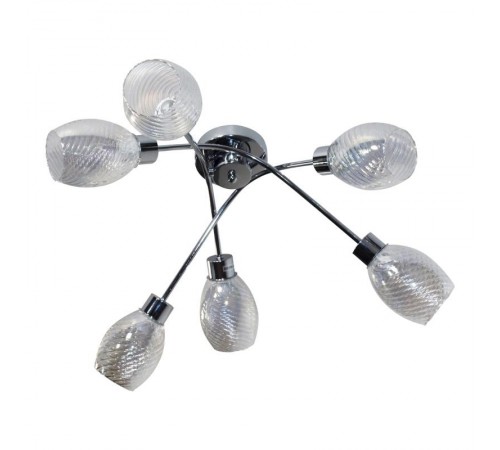 Светильник 11267-3/6 хром (Плафон 8826) НПБ 01-6х40-119 Е14  1005404852  Элетех