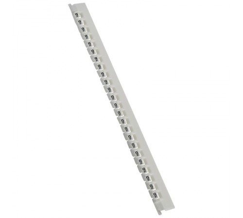 Маркер Memocab - международная кодировка цветов - ширина 2,3 мм - цифра 9 - белый  037803  Legrand