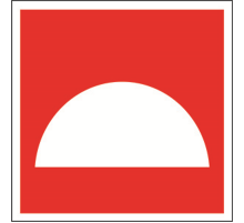 Пиктограмма (Пластина) BL-1515.F06 "Место размещения средств противопожарной защиты" для RADEM  a13167  Белый свет