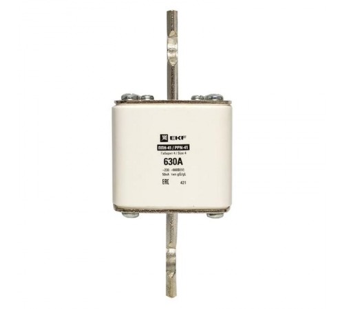 Плавкая вставка ППН-41 1250/ 630А габарит 4  fus-41/1250/630  EKF