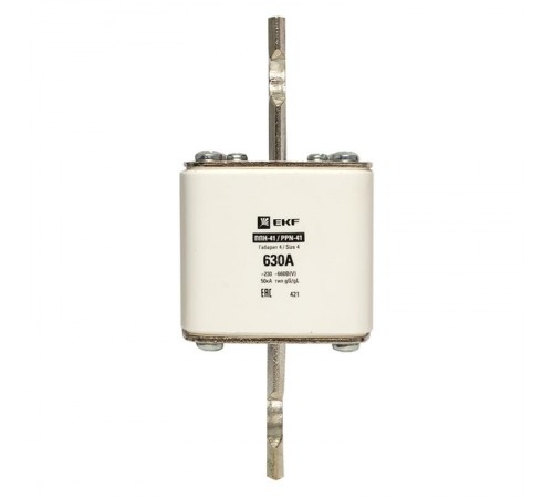 Плавкая вставка ППН-41 1250/ 630А габарит 4  fus-41/1250/630  EKF