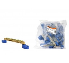 Шина "N" нулевая 6х9мм на двух угл. изоляторах 14 групп   SQ0801-0035  TDM