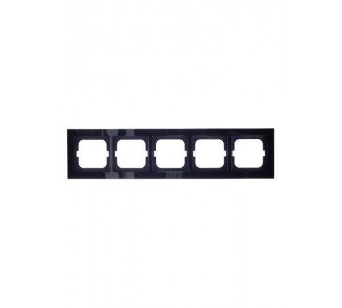 Рамка 5-постовая, серия axcent, цвет чёрный  1754-0-4413   2CKA001754A4413  ABB