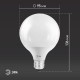 Лампа светодиодная LED G95-15W-6000K-E27 (диод, шар декор, 15Вт, холод, E27) (20/560)  Б0049079  ЭРА