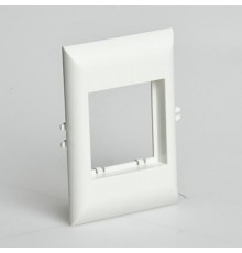 Рамка для встраиваемого оборудования 45х45х9 мм для РКК-100х60 и 100х40 (белый)  СПР-2-М  Рувинил