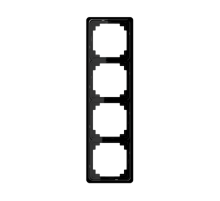 Рамка для вертикальной и горизонтальной установки, 4-кратная, черная  CDP584SW  Jung