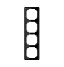 Рамка для вертикальной и горизонтальной установки, 4-кратная, черная  CDP584SW  Jung