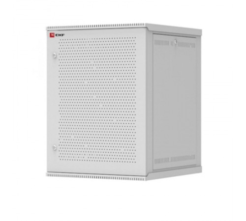 Шкаф телекоммуникационный настенный разборный 15U (600х450) дверь перфорированная, Astra A серия EKF Basic  ITB15P450D  EKF
