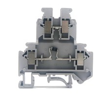 Клемма со встроенным диодом, винтовой зажим, 4 точки подключения, 4 кв.мм, серая  GUR-D-C  DKC