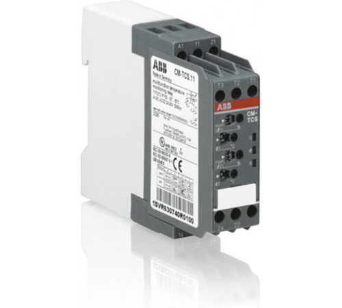 Реле контроля температуры CM-TCS.23S, Uпит=24В AC/DC, 0...+200 С, винтовые клеммы  1SVR730740R9300  ABB