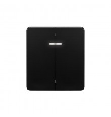 Выключатель ROUND 2 кл с подсветкой 10А с/у оникс  KR-78-0714-3  Kranz