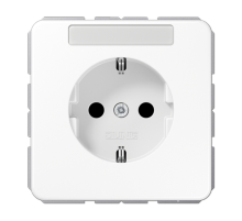 Штепсельная розетка SCHUKO 16A 250V~ с защитой от детей и полем для надписи; центральная плата; белая  CD1520BFKINAWW  Jung