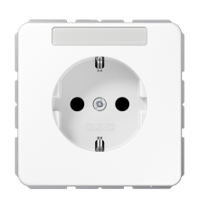 Штепсельная розетка SCHUKO 16A 250V~ с защитой от детей и полем для надписи; центральная плата; белая  CD1520BFKINAWW  Jung