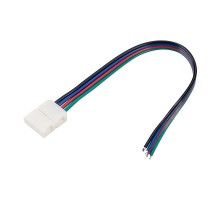 Коннектор выводной FIX-RGB-10mm-150mm-X1 (4-pin)  023952  Arlight