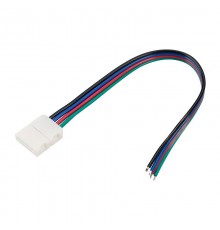 Коннектор выводной FIX-RGB-10mm-150mm-X1 (4-pin)  023952  Arlight