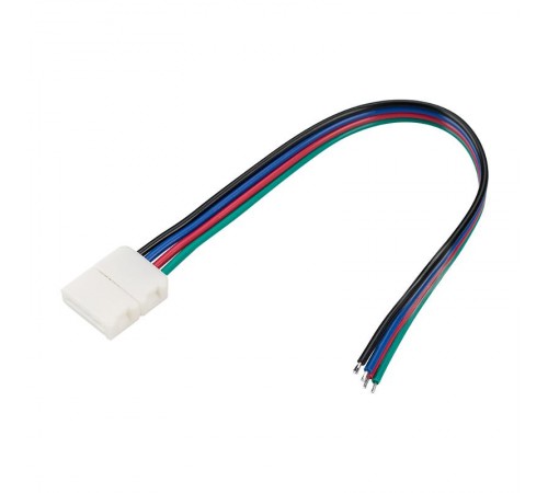Коннектор выводной FIX-RGB-10mm-150mm-X1 (4-pin)  023952  Arlight