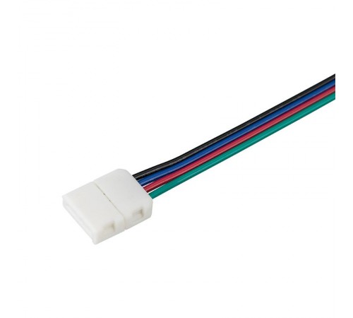 Коннектор выводной FIX-RGB-10mm-150mm-X2 (4-pin)   023955  Arlight