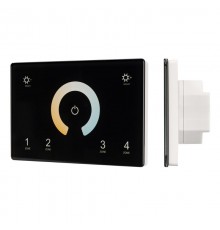 Панель Sens SMART-P81-MIX Black (230V, 4 зоны, 2.4G) (Arlight, IP20 Пластик, 5 лет)  028401  Arlight