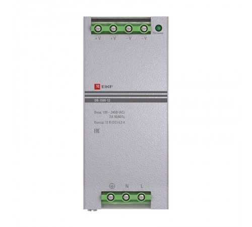 Блок питания 12В DR-75W-12 EKF PROxima   dr-75w-12   EKF