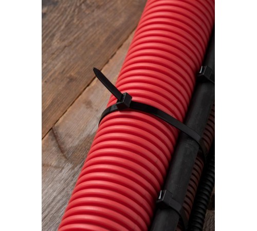 Хомут P6.6 стандартный (ч), 7.6x400 (100шт) FlexLock PROxima  plc-fl-ctsb-7.6x400  EKF