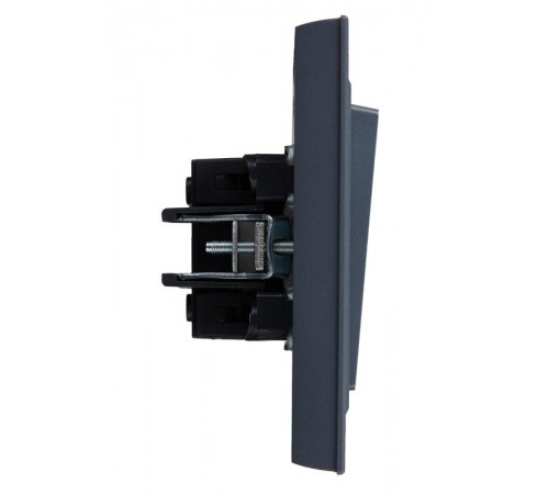 BRITE Выключатель 2-клавишный 10А в сборе ВСР10-2-0-БрМ маренго  BR-V20-0-10-K35-F  IEK