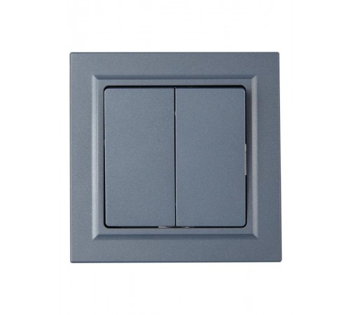 BRITE Выключатель 2-клавишный 10А в сборе ВСР10-2-0-БрМ маренго  BR-V20-0-10-K35-F  IEK