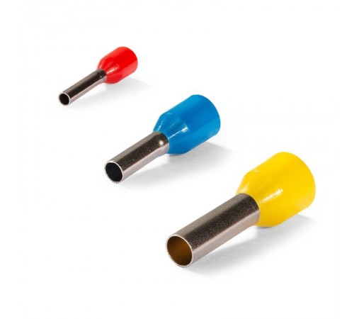 Наконечник штыревой втулочный изолированный НШВИ 25-16 серия ЕВРО (100 шт/упак)  103209  КВТ