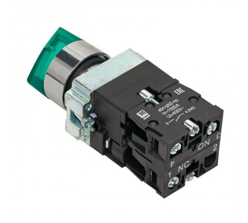Переключатель BD33 3P c зеленой подстветкой 24В NO PROxima  xb2-bk33-g-24  EKF