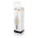 Лампа светодиодная   Filament Elementary Свеча на ветру 10W 650lm 2700К Е14 LED 1/10/100  42110  Gauss
