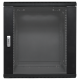 Шкаф настенный 19" TERACOM PRO 12U 600х600 мм дверь стеклянная с замком-ручкой чёрныйTRP-WLL-1266-40BEKF