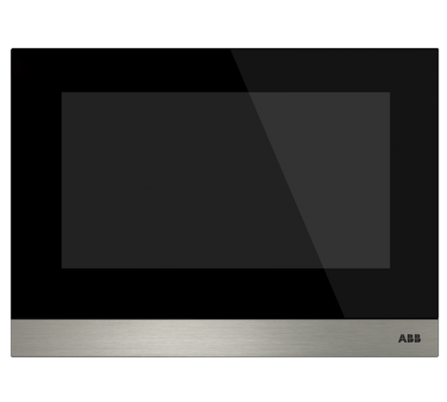 H8236-5B ABB-IPtouch 7, LAN+WiFi+HA+App+Cripto, чёрный, c индукционной петлёй, монтаж на поверхность, нижняя сменная планка  2TMA130050B0067  ABB