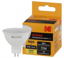 Лампа светодиодная MR16-11W-830-GU5.3 11Вт софит теплый белый свет  Б0057644  Kodak