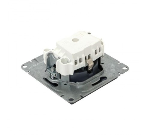 Механизм розетки, 16А, с заземлением, со шторками, графит Эпика  UP1-SOG-111 EKF