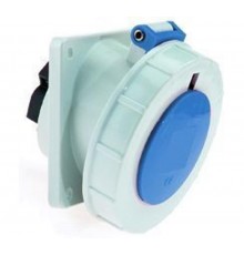 Розетка встраиваемая наклонная 16А 2P+E 230в 6h IP67 85х85 12643 I 12643-Bals I Bals