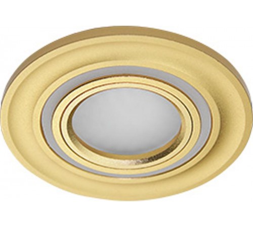 Светильник точечный встраиваемый декоративный CD600 15LED*2835 SMD 4000K, MR16 50W G5.3, золото  29710  Feron