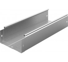 Металлический лоток неперфорированный 200х100х3000, толщ. 1,0 мм, гор. цинк, 313210  ЛНМЗТ-200х100х3000-1,0-ГЦ   Ostec