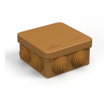 Коробка распределительная 40-0210-8001 для о/п безгалогенная (HF) бук 80х80х40 (105шт/кор) IP55  40-0210-8001  Промрукав