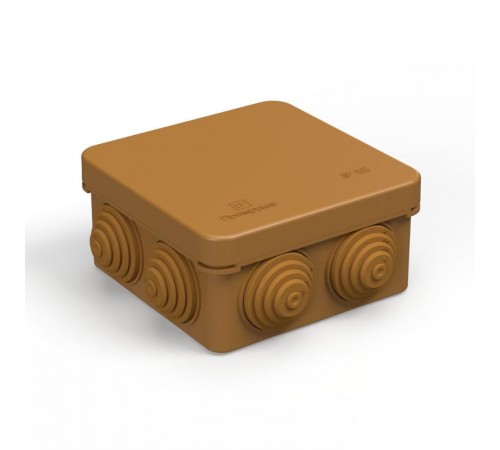 Коробка распределительная 40-0210-8001 для о/п безгалогенная (HF) бук 80х80х40 (105шт/кор) IP55  40-0210-8001  Промрукав