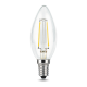 Лампа светодиодная Black LED Filament Свеча E14 7W 550lm 2700К step dimmable  103801107-S  Gauss